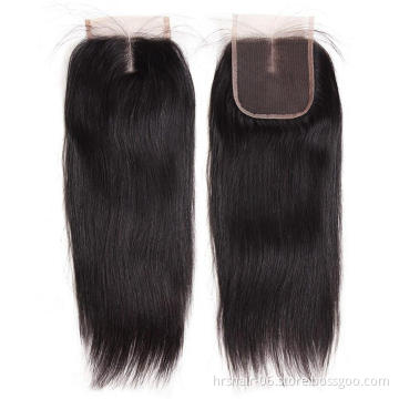 indian hair lace closure 4*4 remy natural hair extensions factory wholesale virgin cuticle aligned hair